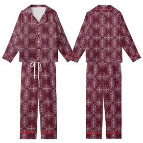 Personalized Bridal Party Satin Sleepwear: Elegant White Filigree Scrollwork Design Kid Satin Pajamas Set