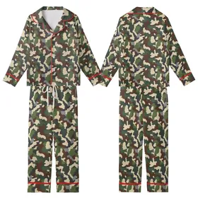 Adult Flannel Pajama Pants: Abstract Organic Camouflage Design with Deep Pockets Kid Satin Pajamas Set