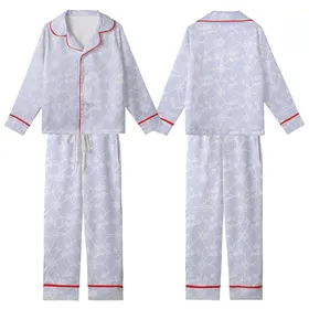 Bridal Party Satin Pajamas: Hand-Drawn Lavender Vine Blossom Sleep Set Kid Satin Pajamas Set