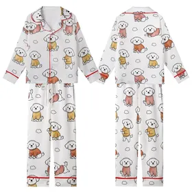 Dog Pajama Sewing Pattern: 18 Sizes for Small, Medium, Large Breeds - Cozy Fit & Tail Opening Kid Satin Pajamas Set