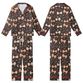 Sweet Dreams Lover's Whimsical Peach Beige Bow, Good Night, Star & Moon Pattern on Charcoal Loungewear Kid Satin Pajamas Set