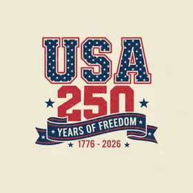 America 250th Anniversary USA 250 Years Freedom 1776-2026 Patriotic Hawaiian Distressed Navy Stars Short-sleeve Hawaiian Shirt