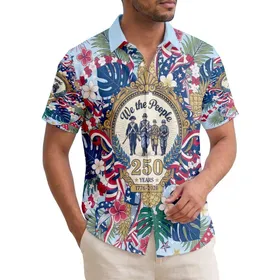 We The People Soldiers 1776-2026 - USA 250th Anniversary Independence Day Gift for Dad Hawaiian Shirt