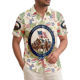 General Washington Flag 1776-2026 - USA 250th Anniversary Independence Day Gift for Dad Hawaiian Shirt