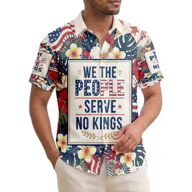 We The People Serve No Kings Distressed Flag - USA 250 Years of Freedom 1776-2026 Hawaiian Shirt