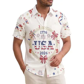 USA 250th Anniversary Seal 1776-2026 - Patriotic Hawaiian Tropical Independence Day Hawaiian Shirt