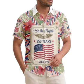 Bald Eagle American Flag 1776 Commemorative - USA 250th Anniversary Patriotic Gift Hawaiian Shirt