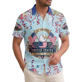 Bald Eagle American Flag 1776-2026 - USA 250th Anniversary Independence Day Gift Hawaiian Shirt