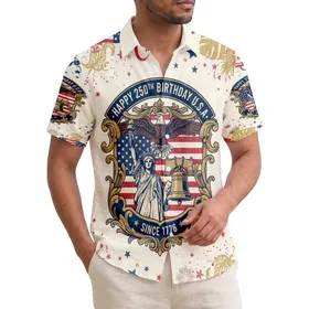 Bald Eagle Liberty Bell Flag 1776-2026 - USA 250th Anniversary Hawaiian Aloha Hawaiian Shirt