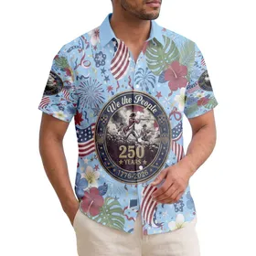 Minutemen 'We the People' 1776 Flag - USA 250th Anniversary Freedom Celebration Hawaiian Shirt