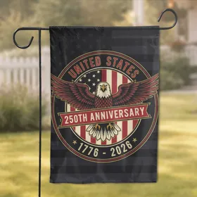 Bald Eagle American Flag 1776-2026 - USA 250th Anniversary Patriotic Gift for Veterans Garden Flag