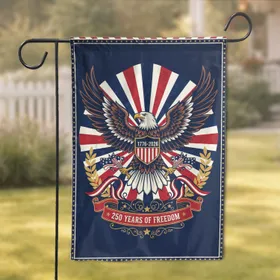 Bald Eagle American Flag 1776-2026 - USA 250th Anniversary Independence Day Celebration Garden Flag