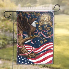 Bald Eagle 250th Anniversary Flag 1776-2026 - USA Heritage Patriotic Celebration Garden Flag
