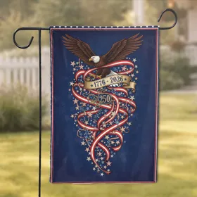 Bald Eagle American Flag 1776-2026 - USA 250th Anniversary Independence Day Celebration Garden Flag