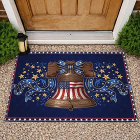 Liberty Bell American Flag 1776-2026 - USA 250th Anniversary Patriotic Celebration Doormat
