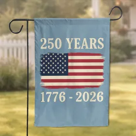 USA 250th Anniversary Distressed Flag 1776-2026 - American Patriotic Heritage Garden Flag