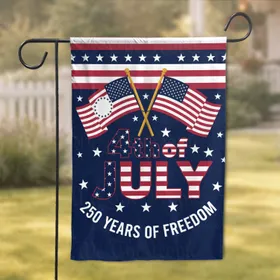 Betsy Ross 50-Star Flag 4th of July 250 Freedom - USA 250th Anniversary Garden Flag