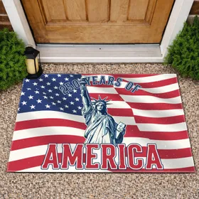 Statue of Liberty American Flag 1776-2026 - USA 250th Anniversary Patriotic Tribute Doormat