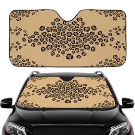 Wild Leopard Spots - Luxurious Fashionista Gift for Big Cat Lover Car Sunshade