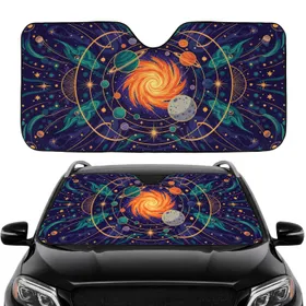 Cosmic Planets Nebula Celestial - Space Lover Gift for Star Gazers Car Sunshade