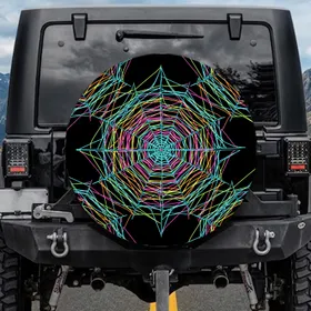 Spider Webs - Wildlife Lover Automotive Style Gift Spare Tire Cover