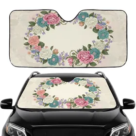 Lush Blooming Peonies Camellias Botanical Garden Flowers - Nature Lover Gift Car Sunshade