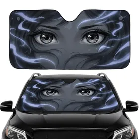 Anime Manga Eyes Celestial Sparks - Decor Gift for Anime Lovers Car Sunshade