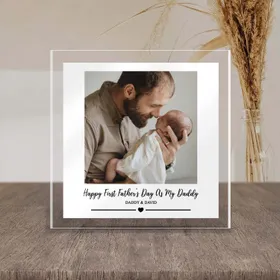First Fathers Day As My Daddy Gift, Personalised Fathers Day Gift For New Daddy, Fathers Day Photo Gift, Gift For Dad, New Baby Gift Acrylic Plaque