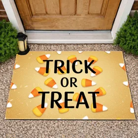 Trick or Treat Candy Corn Halloween Party Celebration Home Decor Gift Doormat
