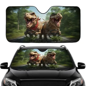T-Rex Bandana Sunglasses Highway Drive - Wildlife Lover Gift Car Sunshade