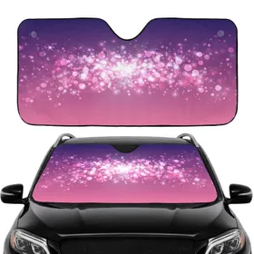 Ethereal Glowing Bokeh Lights Twinkling Stars - Car Decor Gift Car Sunshade
