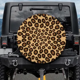 Realistic Leopard Spots Rosettes - Luxury Decor Gift for Wildlife Lovers Spare Tire Cover