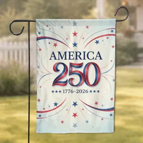 AMERICA 250 1776-2026 Stars - USA 250th Anniversary Independence Day Garden Flag