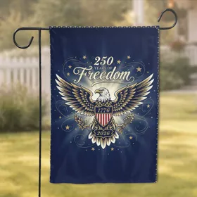 Bald Eagle Emblem 1776-2026 - America's 250th Independence Day Gift for Veterans Garden Flag