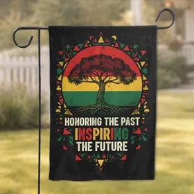 Tree Canopy Roots Honoring Past Inspiring Future Home Decor Gift Garden Flag