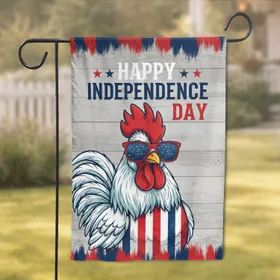 Rooster Aviator Sunglasses Independence Day - Patriotic Home Decor Garden Flag