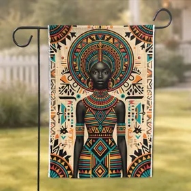 Ndebele African Woman Headdress - Home Decor Gift Garden Flag