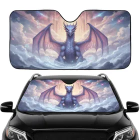 Majestic Dragon Arched Portal - Car Interior Upgrade Car Sunshade