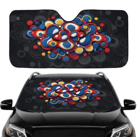 Agate Marble Liquid Swirls Organic Shapes Undulating Contours - Car Interior Upgrade Travel Essentials Car Sunshade
