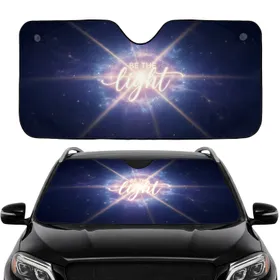 Be The Light Celestial Star Clusters - Car Interior Upgrade Travel Essential Car Sunshade