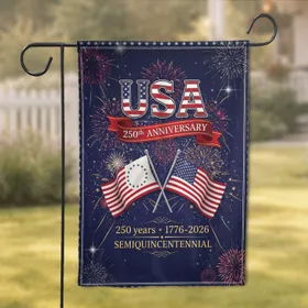 USA Betsy Ross 50-Star Flags 250th Anniversary 1776-2026 Garden Flag