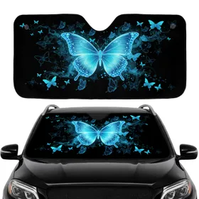 Butterfly Swarm Cosmic Night - Car Interior Upgrade Road Trip Gift Car Sunshade