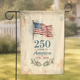 American Flag Olive Branch 250 Years America 1776-2026 - USA 250th Anniversary for Veterans Garden Flag