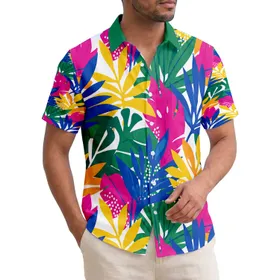 Large Scale Continuous Tropical Leaves Broad Organic Foliage Canopy - Home Decor Gift Hawaiian Shirt