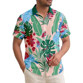 Dense Tropical Leaves Monstera Banana Palm Fronds - Everyday Home Decor Gift Hawaiian Shirt