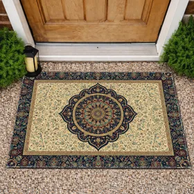 Ornate Medallion Floral Geometric Arabesque Paisleys - Home Decor Gift Doormat