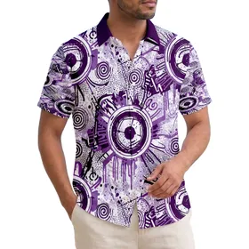 Football Soccer Ball Target Rings Graffiti Brushstrokes - Art Lover Urban Style Gift Hawaiian Shirt