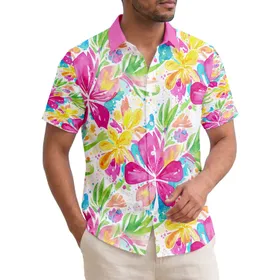 Tropical Floral Foliage - Vacation Style, Beach Trips, Resort Wear, Island Getaway Hawaiian Shirt