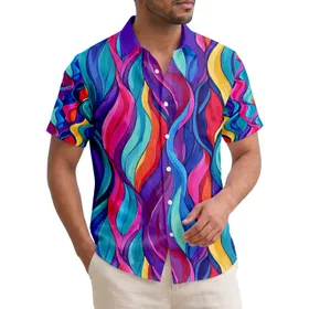 Tropical Intertwined Bands - Summer Vacation Home Decor Gift Hawaiian Shirt