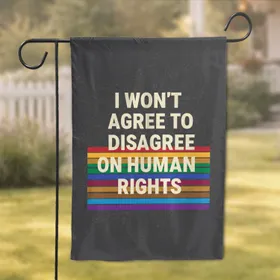 Human Rights Statement Solidarity Bands - Social Justice Advocate Gift Garden Flag